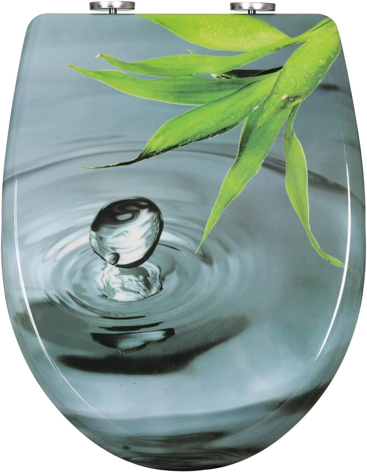 WOLTU Toilettendeckel mit Absenkautomatik, Premium WC Sitz, Klodeckel mit Quick-Release-Funktion, Kl