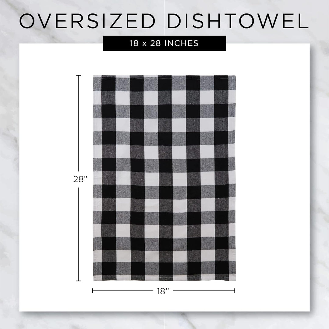 DII Home Sweet Farmhouse Kitchen Collection, Baumwolle, grau, Dishtowel Set, 18x28, 4 Dishtowel Set,