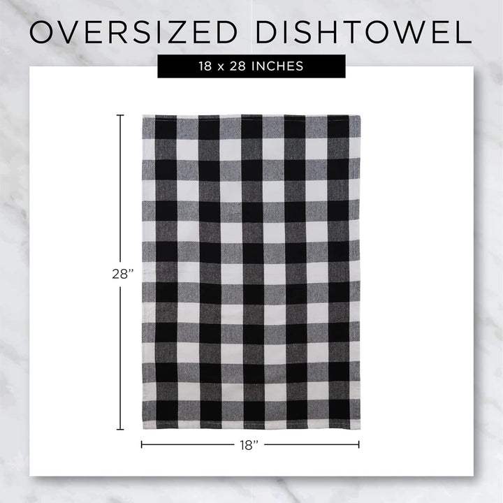 DII Home Sweet Farmhouse Kitchen Collection, Baumwolle, grau, Dishtowel Set, 18x28, 4 Dishtowel Set,