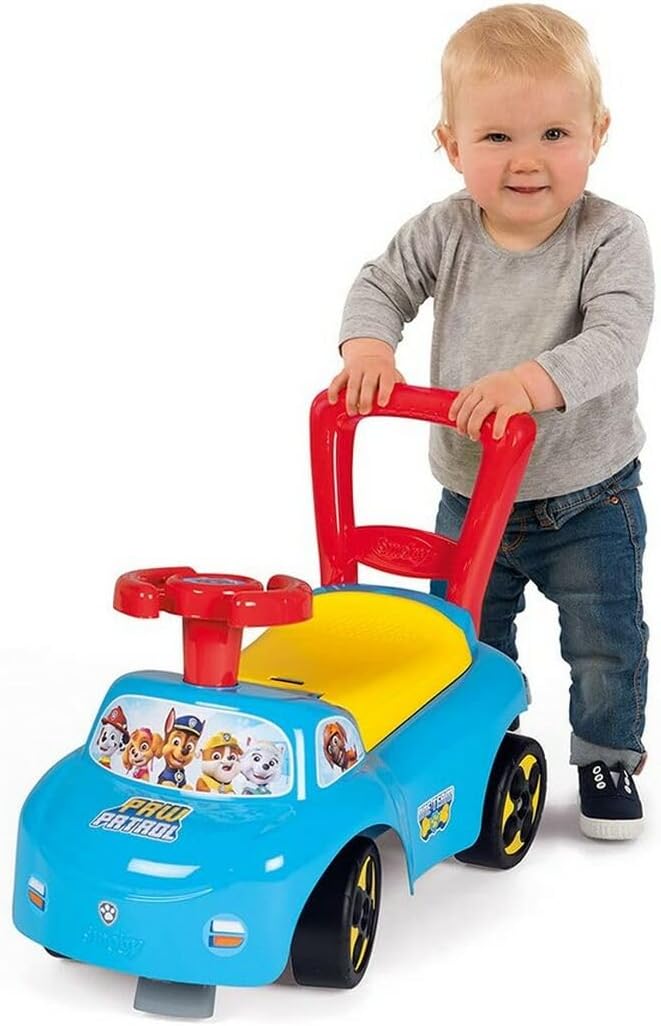 Smoby - Rutscherfahrzeug Paw Patrol - Kinderfahrzeug mit Staufach und Kippschutz, für drinnen und dr