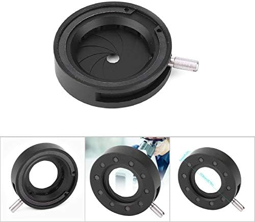 Einstellbare Irisblendenblende Mikroskop-Irisadapter Aperture Einstellbare Linse Optische Blende für