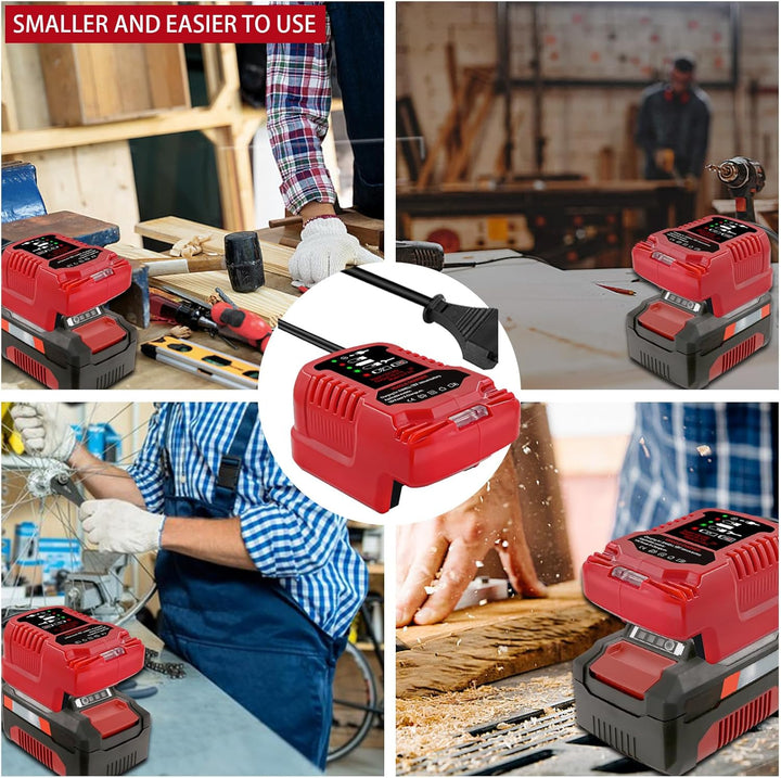 Schnellladegerät Ersatz für EINhell 18V Ladestation mit LED-Anzeige Kompatibel mit Einhell Power X-C