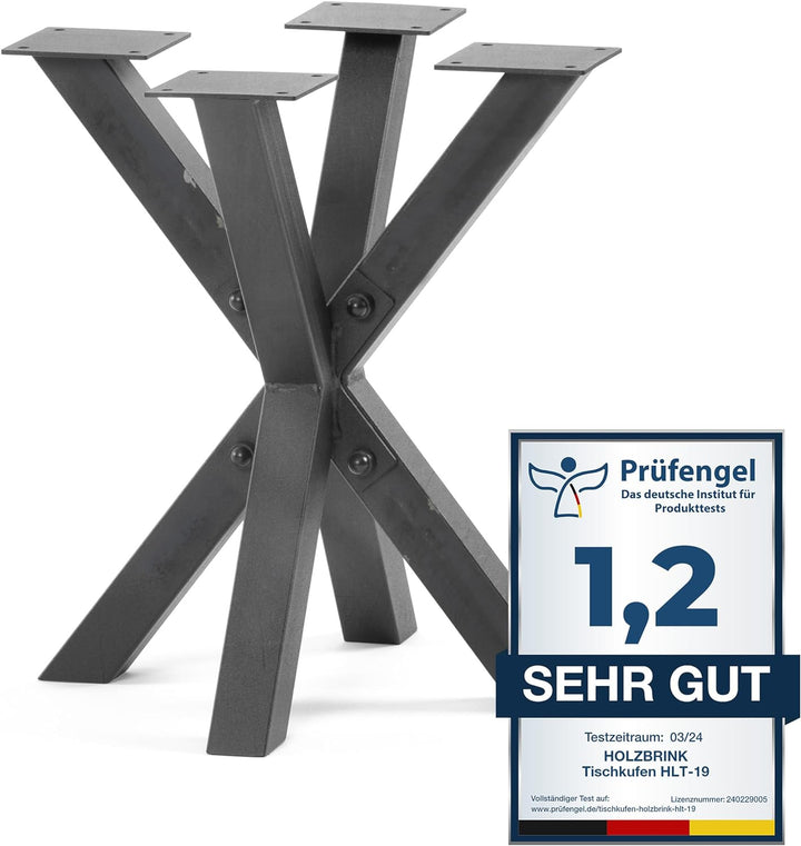 HOLZBRINK Tischbeine aus Metall, Tischgestell für Beistelltisch Computertisch Gartentisch, 40x40x43