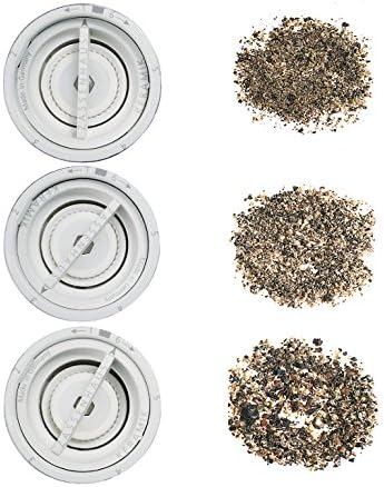 Zassenhaus Zassenhaus Augsburg Pfeffermühle und Salzmühle Set 18 cm schwarz weiss und Untersetzer au