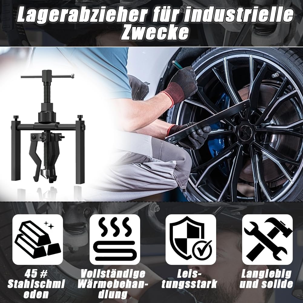 Tyafzzn Lagerabzieher, Innenlager Abzieher, Abzieher Werkzeug, Abzieher 3 Arm Werkzeug Klein, Lagera
