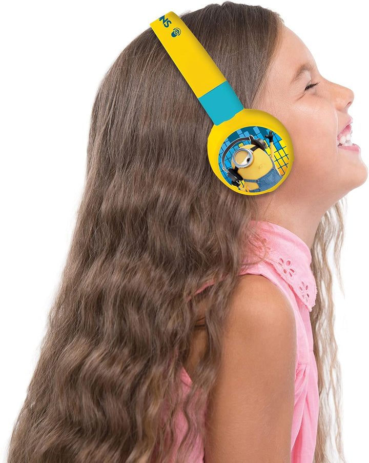Lexibook Despicable Me 2-in-1-Bluetooth-Kopfhörer für Kinder Stereo Wireless Wired Kindersicher für