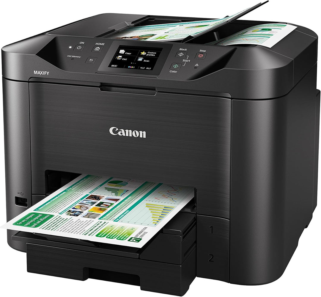 Canon Maxify MB5450 4-in-1 Farbtintenstrahl-Multifunktionsgerät (Drucken, Kopieren, Scannen und Faxe