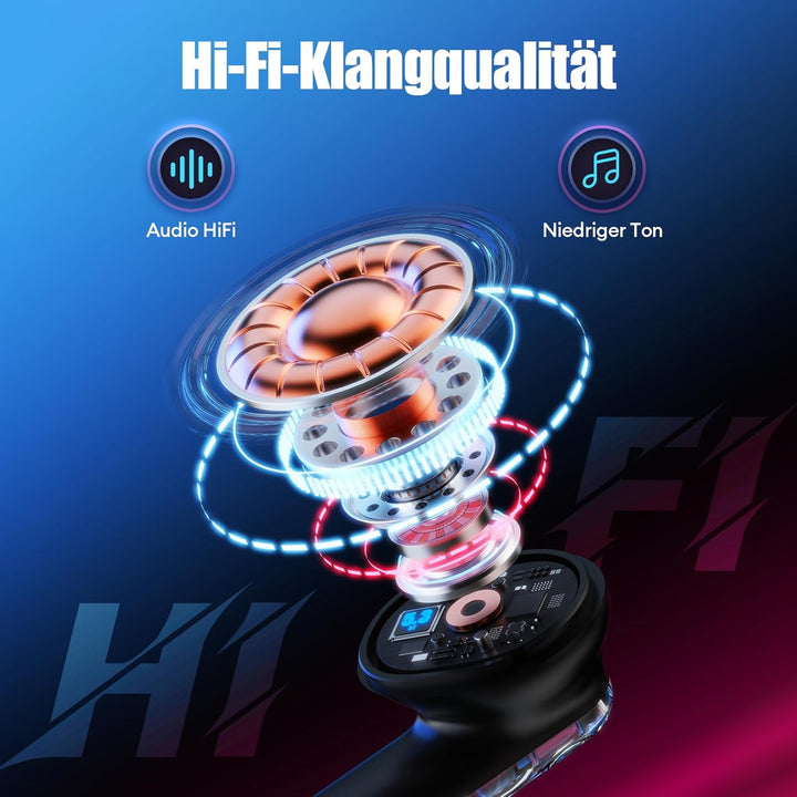 ZOMBIES CAT In Ear KopfhöRer Bluetooth 5.3 Touch Control In Ear OhrhöRer Mit 4 Mikrofon Exklusive Li