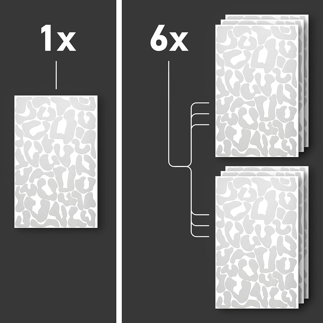 Luxshield Reflektoren Sticker Set - Leopard - für Fahrrad Roller Kinderwagen - Reflektoren Fahrrad -