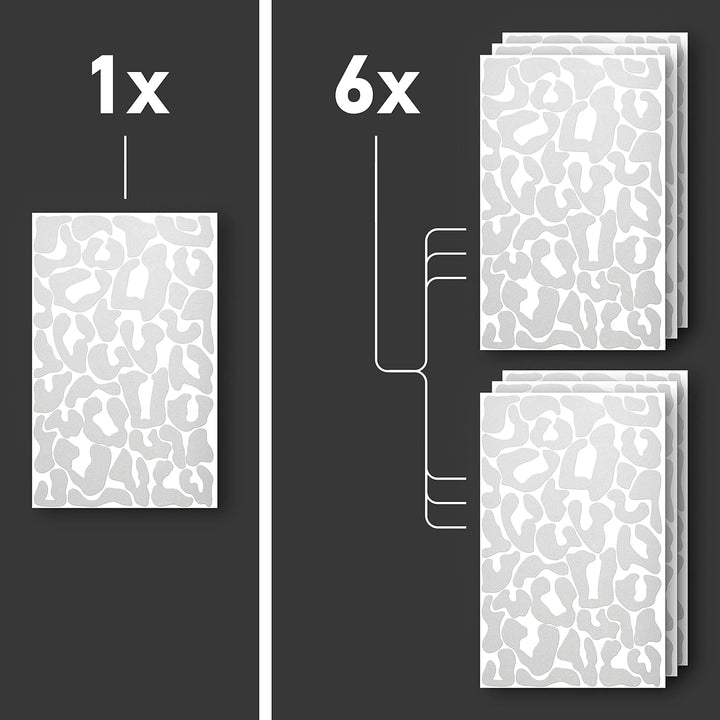 Luxshield Reflektoren Sticker Set - Leopard - für Fahrrad Roller Kinderwagen - Reflektoren Fahrrad -