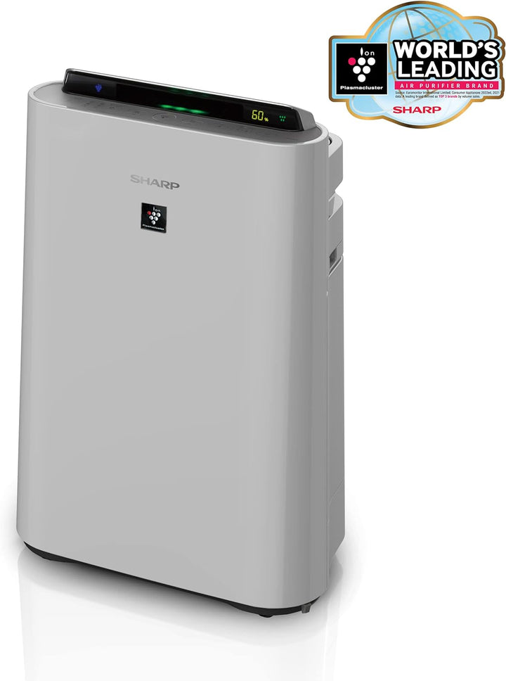 SHARP UA-HD60E-L Luftreiniger (mit Befeuchtungsfunktion, Verbesserung der Luftqualität, Ideal für Al