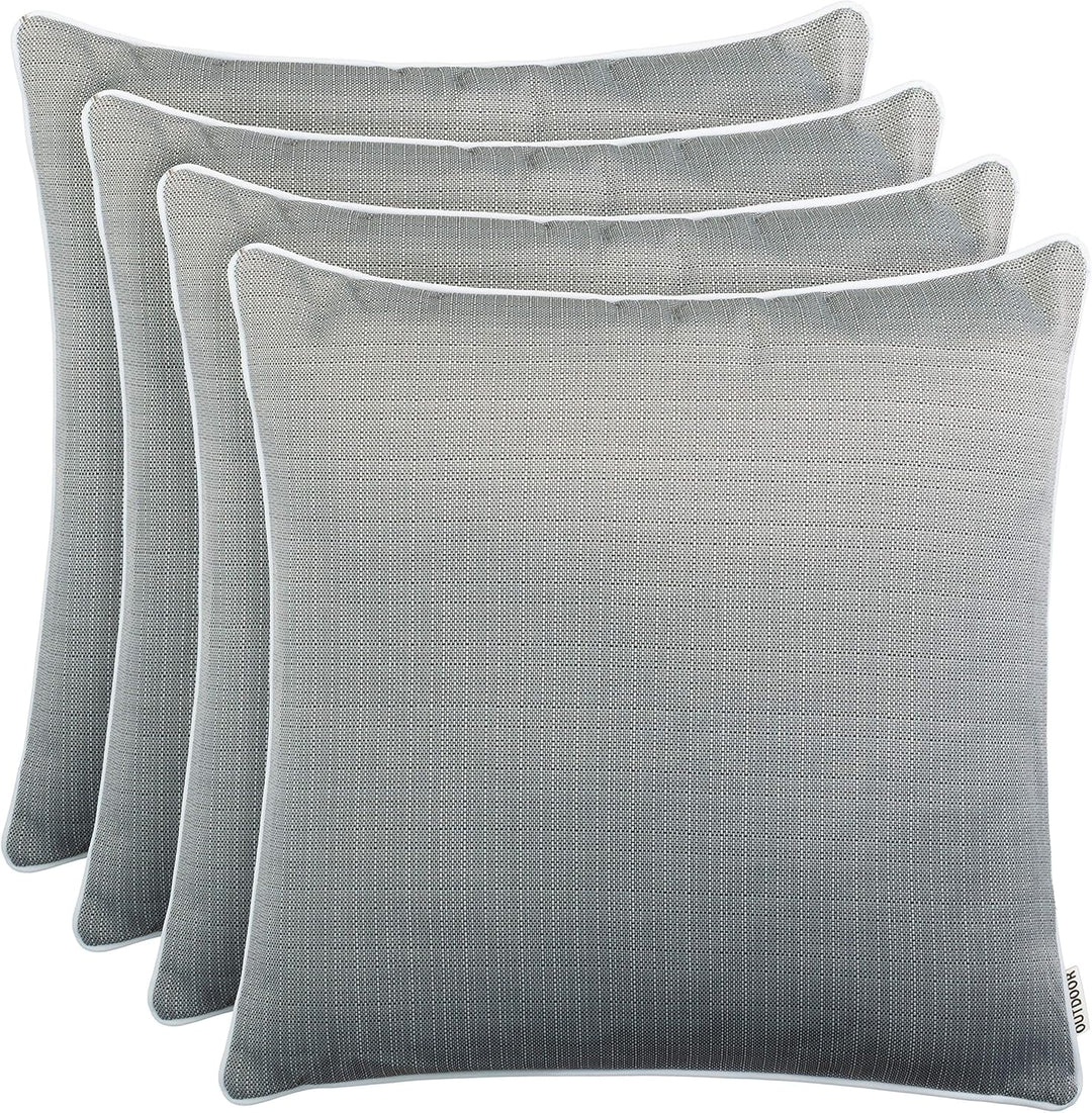 Brandsseller Outdoor Garten Kissen Dekokissen Leinenoptik strukturiert Schmutz- und Wasserabweisend