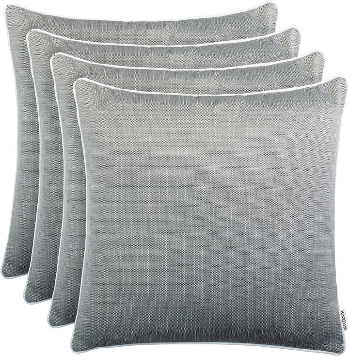 Brandsseller Outdoor Garten Kissen Dekokissen Leinenoptik strukturiert Schmutz- und Wasserabweisend