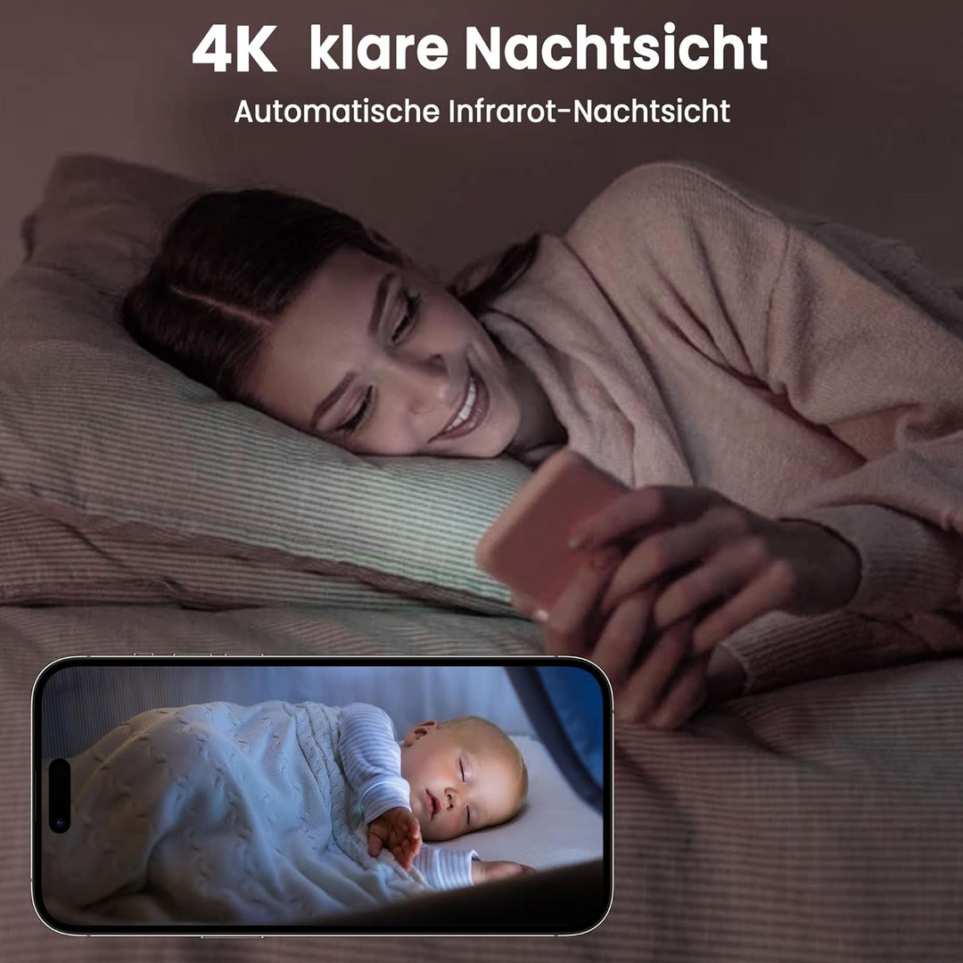 aidowocam Mini Kamera 2K Überwachungskamera Innen WLAN Kamera Überwachung Innen,Kamera Live Übertrag