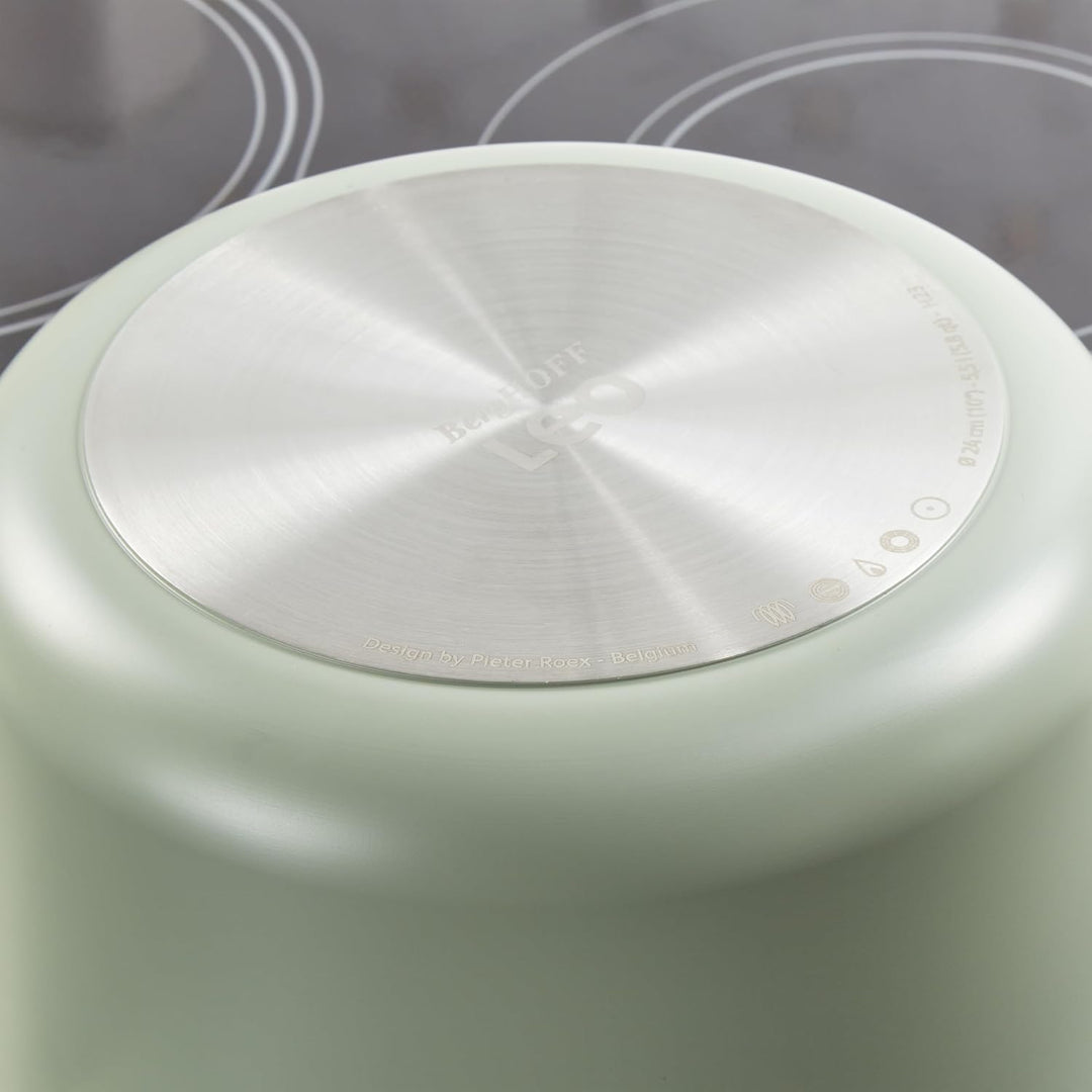 Berghoff - Antihaft Suppen-/ Gemüsetopf mit Deckel Balance Sage 24x14cm