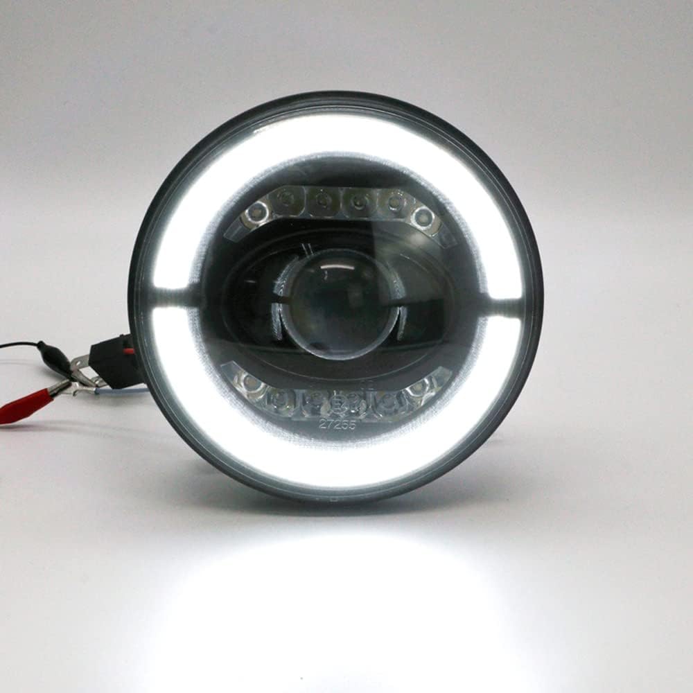 AUTO-STYLE Satz LED Scheinwerfer kompatibel mit Land Rover 90/110 & Defender - Schwarz