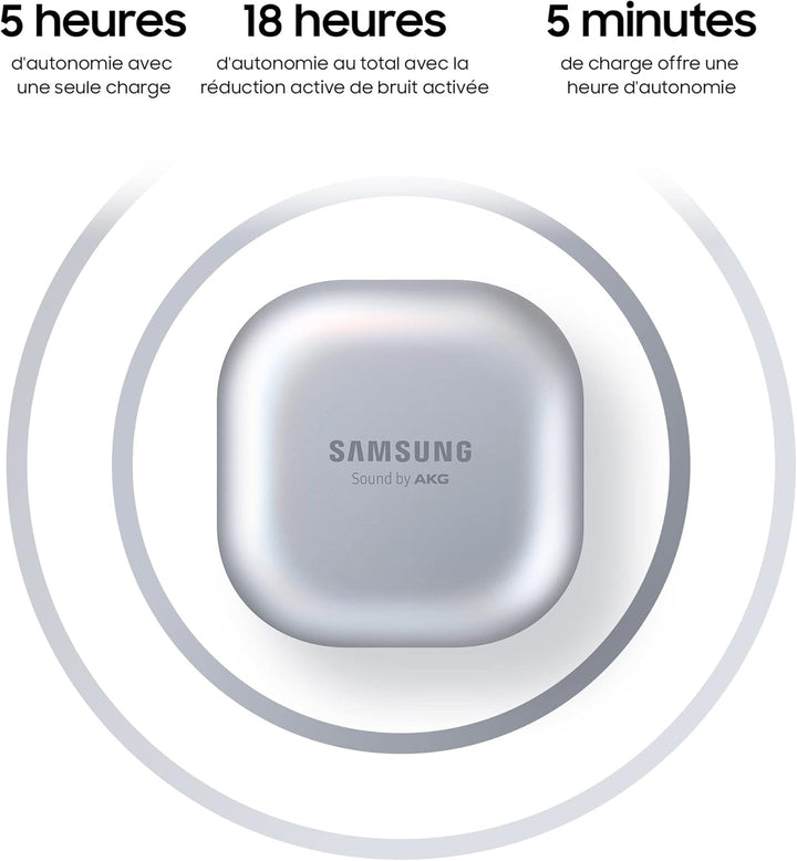 Samsung Galaxy Buds Pro Kabellose Kopfhörer mit Geräuschunterdrückung, silberfarben [Spanish Version