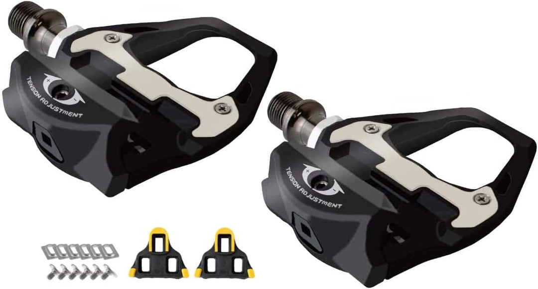 GORIX Fahrrad-Carbonfaser-Pedale Cleat-Set Bindungspedal Shimano SPD-kompatibles Rennrad (GX-R31)