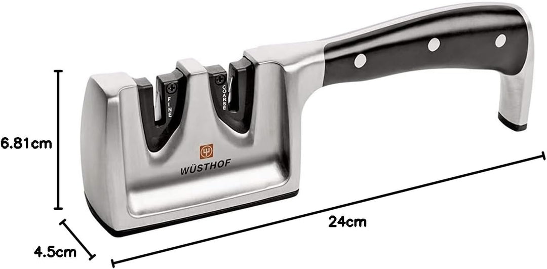 Wüsthof Messerschärfer für alle Messer (4348), 2 Stufen, Keramik + Diamant Schleifkörper zum Messers
