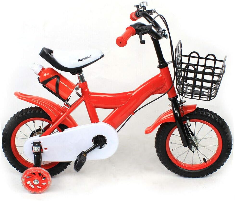 12 Zoll Kinderfahrrad Mit Stützräder, Fahrrad Für Jungen Und Mädchen, Bike Kinderrad Kohlenstoffstah