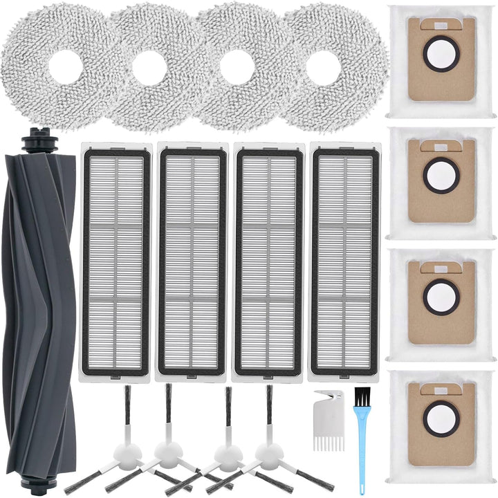 AiLomey Zubehör für Dreame L10s Ultra/ L10 Ultra, Ersatzteile für Xiaomi X10+, 1 Hauptbürste, 4 Filt