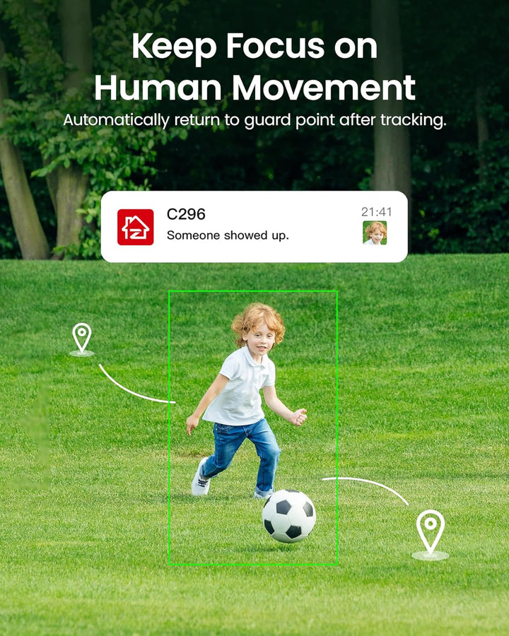 ZOSI 3K Wi-Fi 6 Outdoor Überwachungskamera mit 360° Pan & Neigung, 2,4 GHz WLAN Kamera für Aussen mi