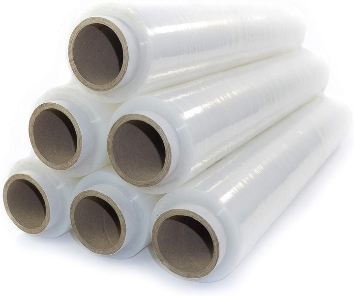 Netuno 6x transparente Stretchfolie 23my 500 mm 1,5 kg transparente Folie Polyethylen Folie Cast-Fil