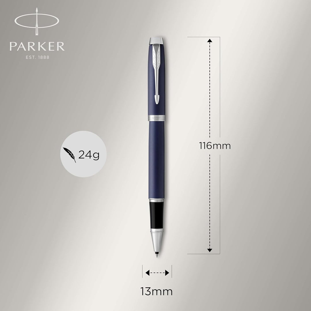 Parker IM Tintenroller | Matte Blue | feine Spitze | Schwarz | Geschenkbox Tintenroller Matte blue C