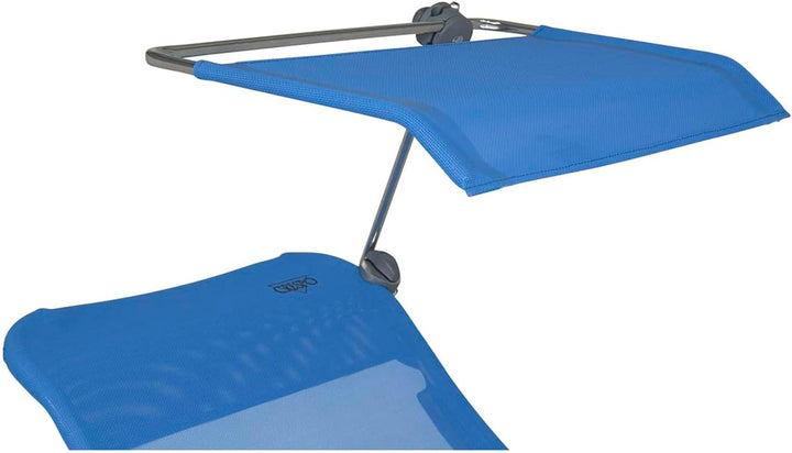 Crespo Sonnendach Campingstuhl P199 Sonnen Schirm Schutz Klappstuhl Strand Stuhl Blau, Blau