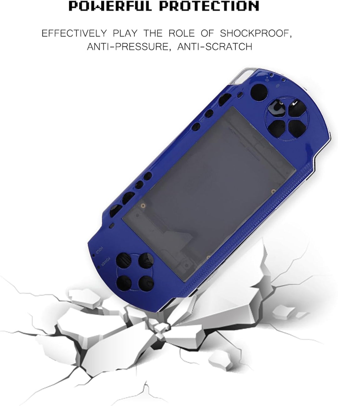 fasient Full Housing Case Cover Kit für PSP 1000, Ersatz für Gehäusedeckel Full Shell Housing Set mi