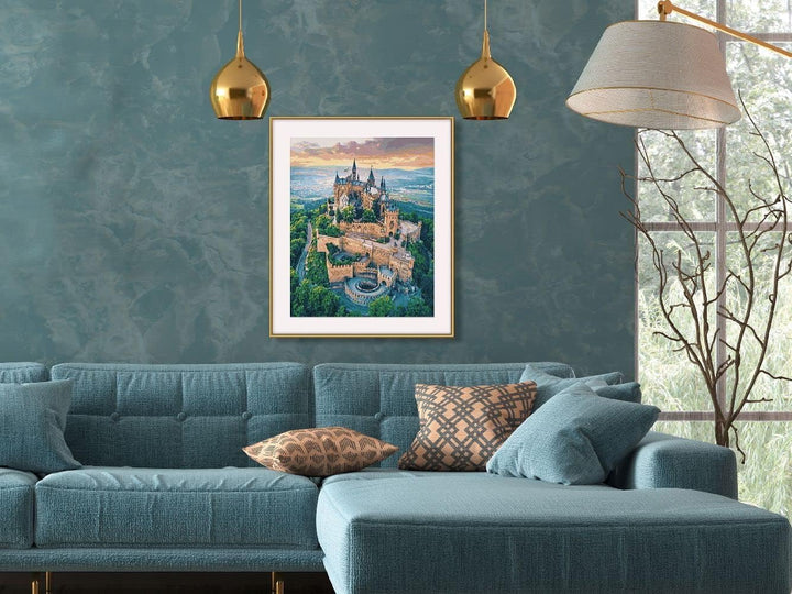 Schipper 609130882 Malen nach Zahlen – Burg Hohenzollern - Bilder malen für Erwachsene, inklusive Pi