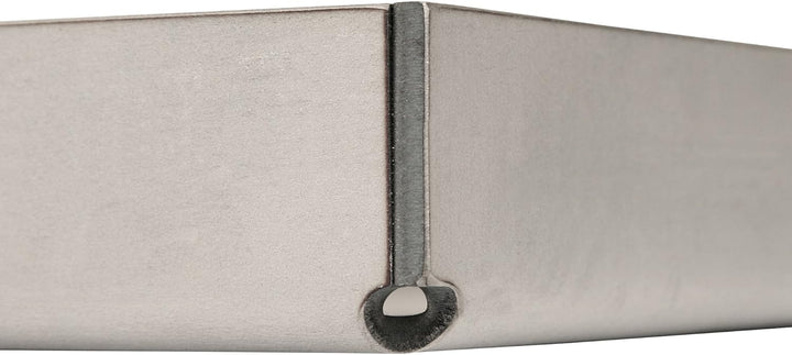 BBQ-Toro Edelstahl Grillplatte | 26 x 43,4 cm | BBQ Plancha passend für Weber Grill | rechteckig | u