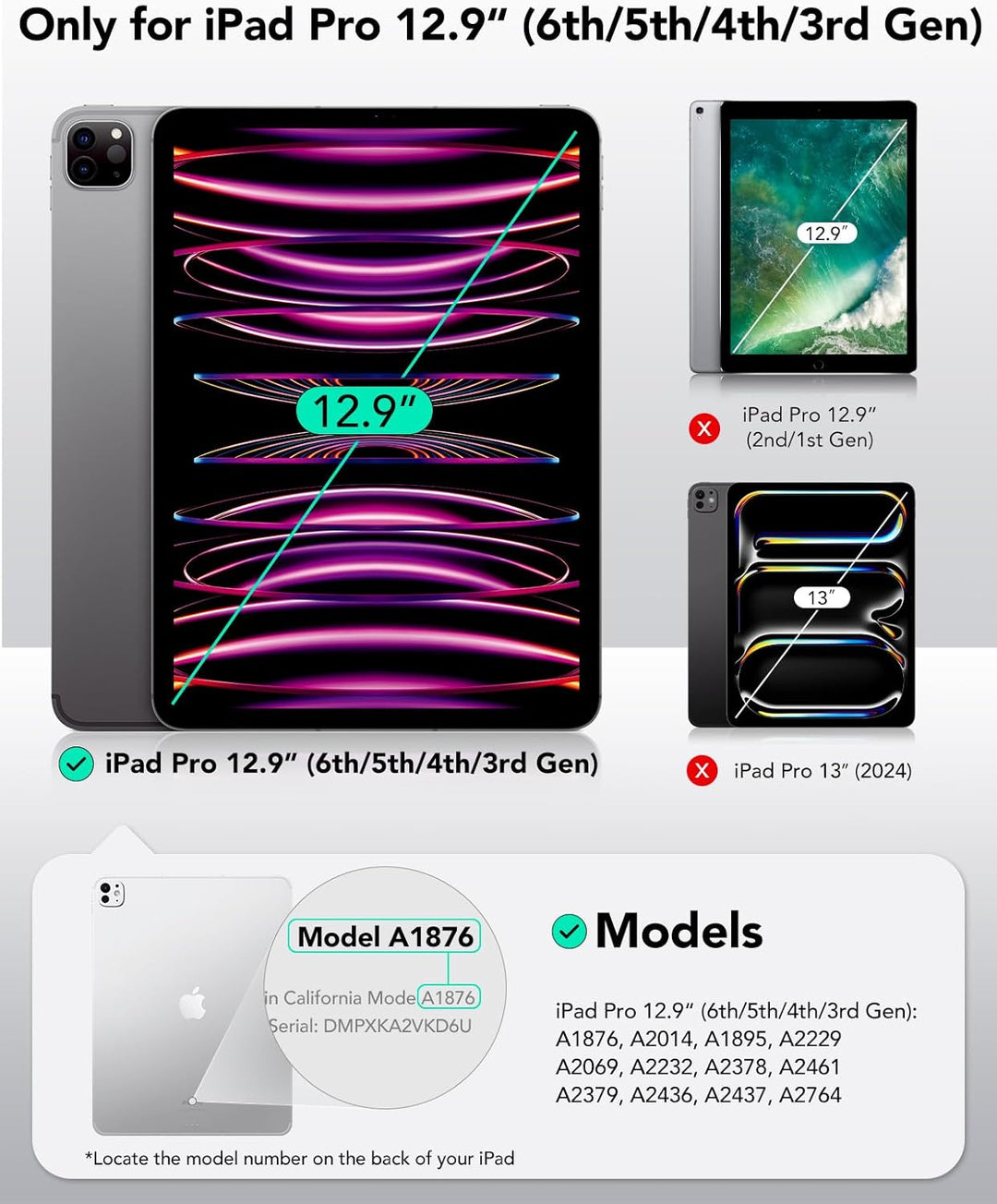 ESR Paper-Feel Magnet Schutzfolie Kompatibel mit iPad Pro 12.9 (2022/2021/2020/2018), Papiergefühlte
