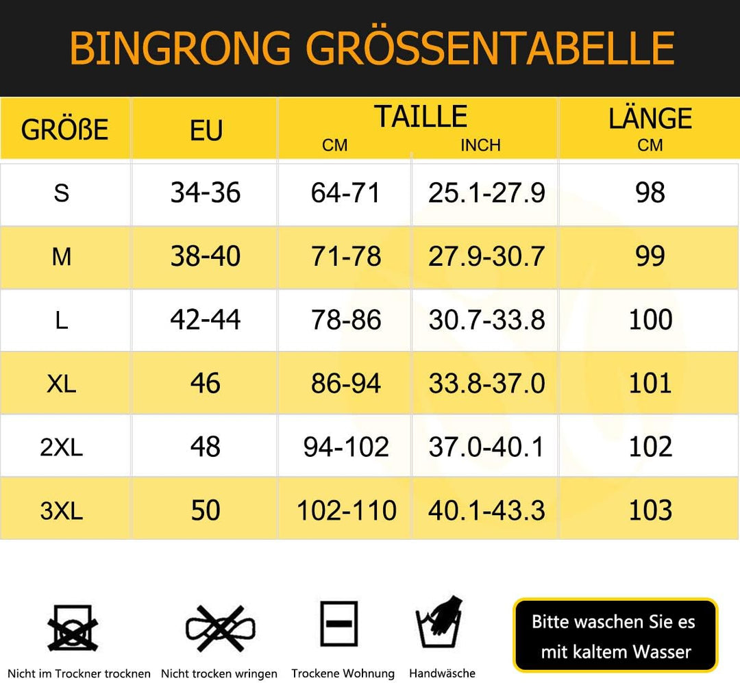 Bingrong Damen Sauna Jogginghose Sporthose Hohe Taille Trainingshose Lang Schwitzhose zum Abnehmen D