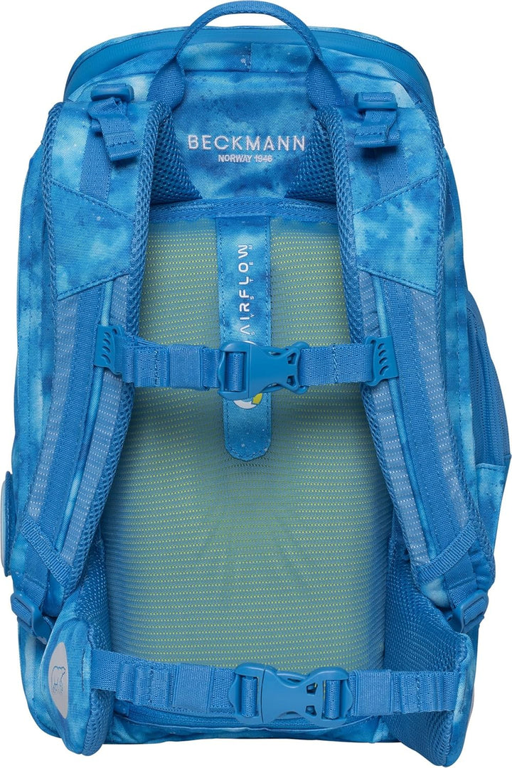 BECKMANN, Schulrucksack-Set Active Air FLX, 6-teilig, Grundschule, inkl. Regenüberzug, 22L Ocean, Oc