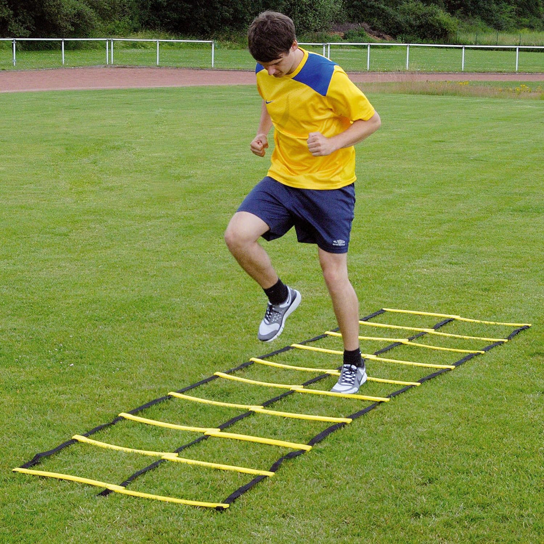 Sport-Thieme Koordinationsleiter Agility | 8 m Doppel-Leiter | 40 Sprossen | Sprossenbreite: 40 cm |