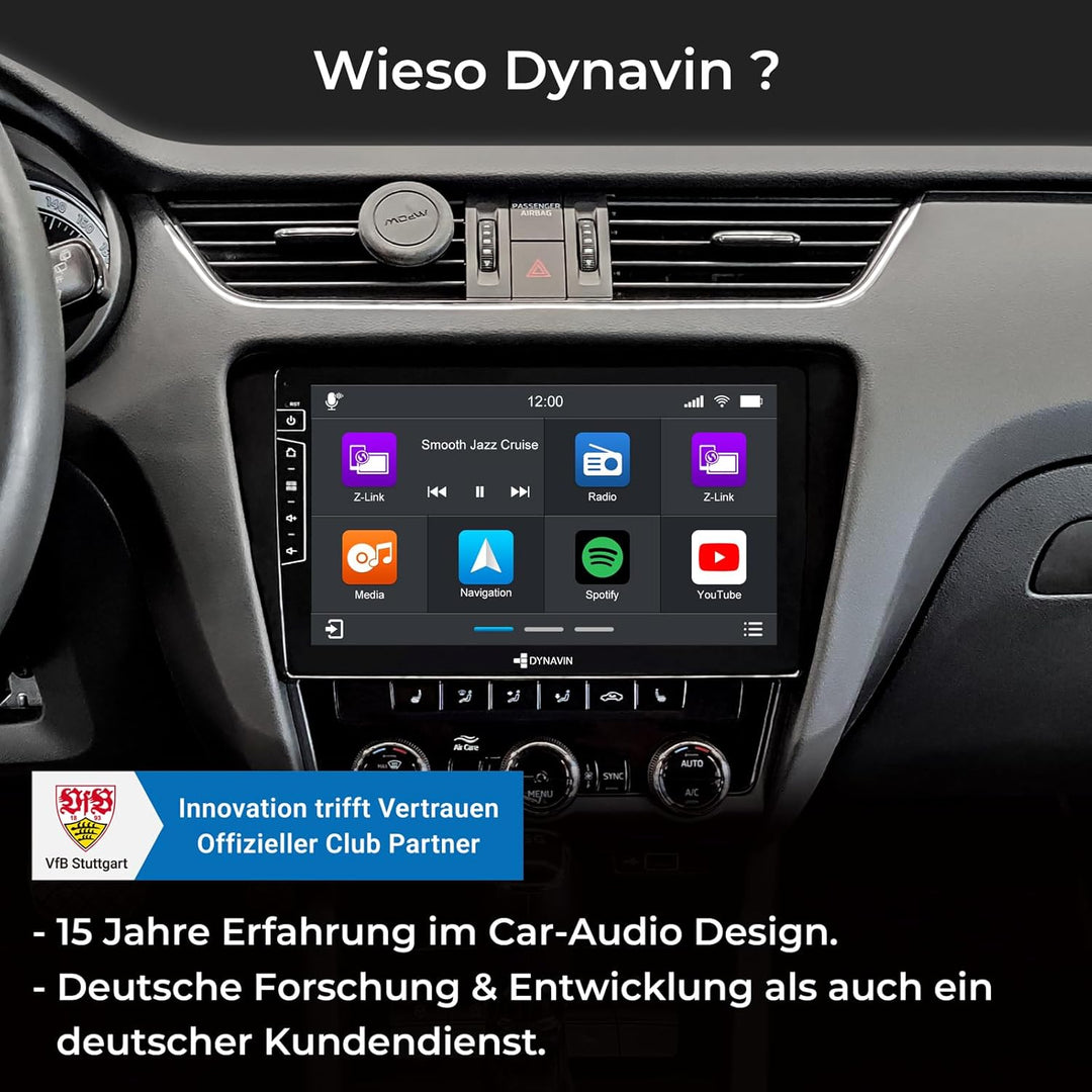DYNAVIN Android Autoradio Navi Kompatibel für Skoda Octavia 3 Mk3, mit 4 * 100W DSP Verstärker | DAB