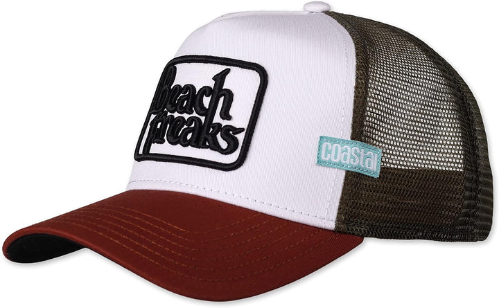 Coastal - Beach Freaks (White/Wine) - Trucker Cap Meshcap Kappe Mütze Cappy Caps