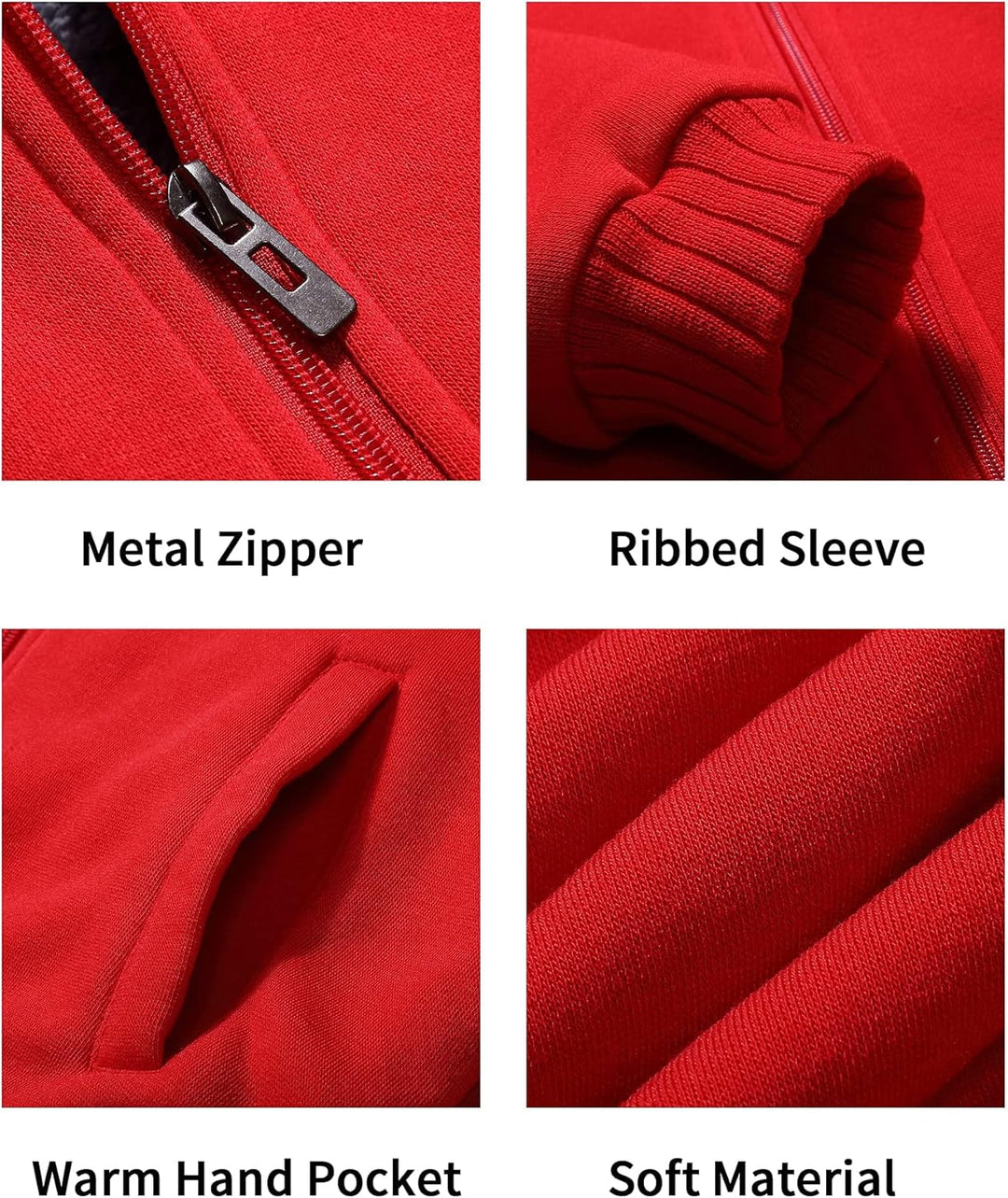 LLdress Fleecejacke Jungen Kapuzenpullover Mit Zipper Kinder Hoodie JungnsWarm Kapuzenjacke Causal W