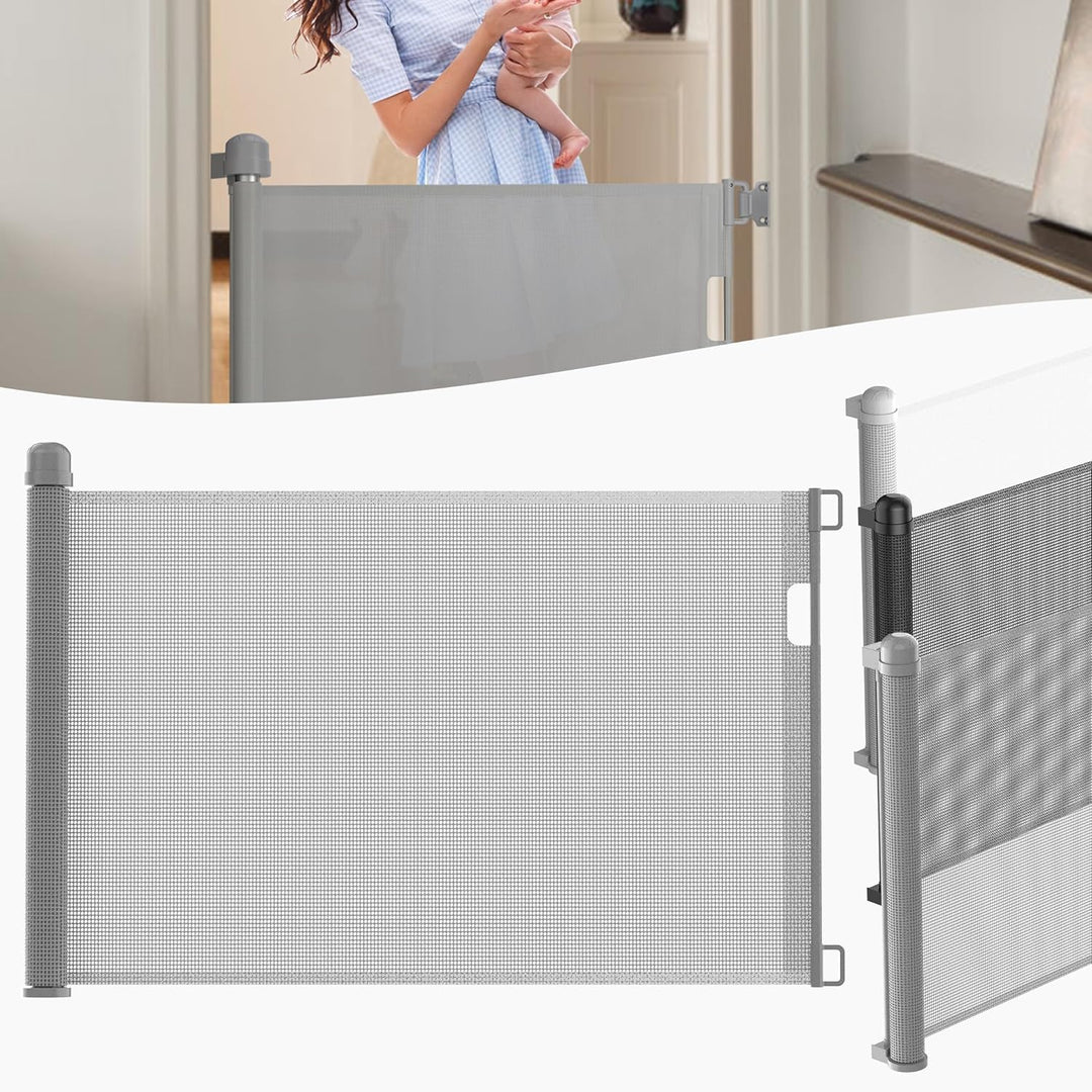 LZQ Türschutzgitter Treppenschutzgitter Roll für Babys und Haustiere,Baby Absperrgitter,0-180cm, 87