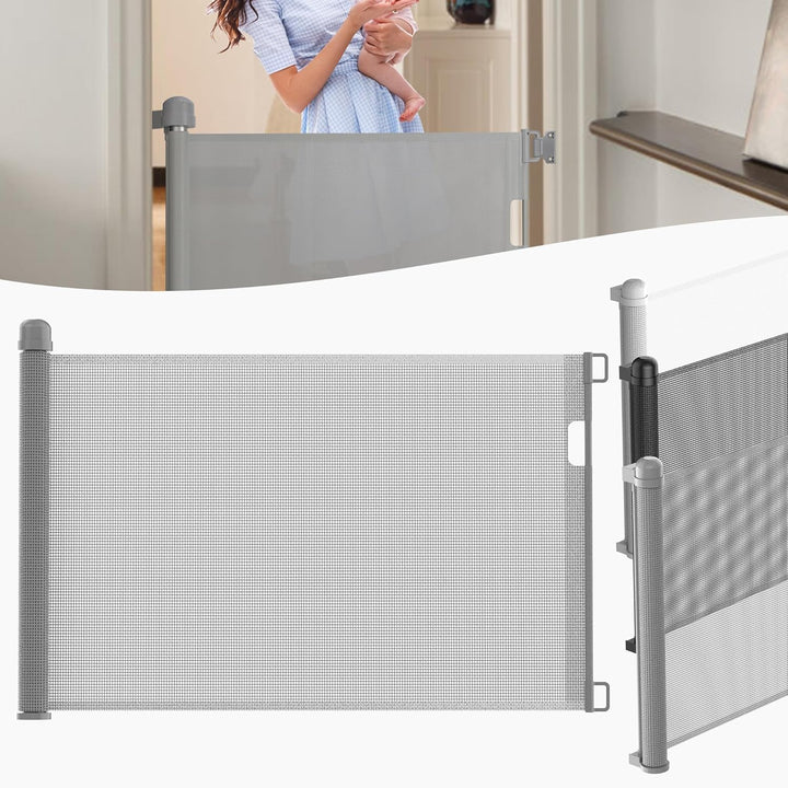 LZQ Türschutzgitter Treppenschutzgitter Roll für Babys und Haustiere,Baby Absperrgitter,0-180cm, 87