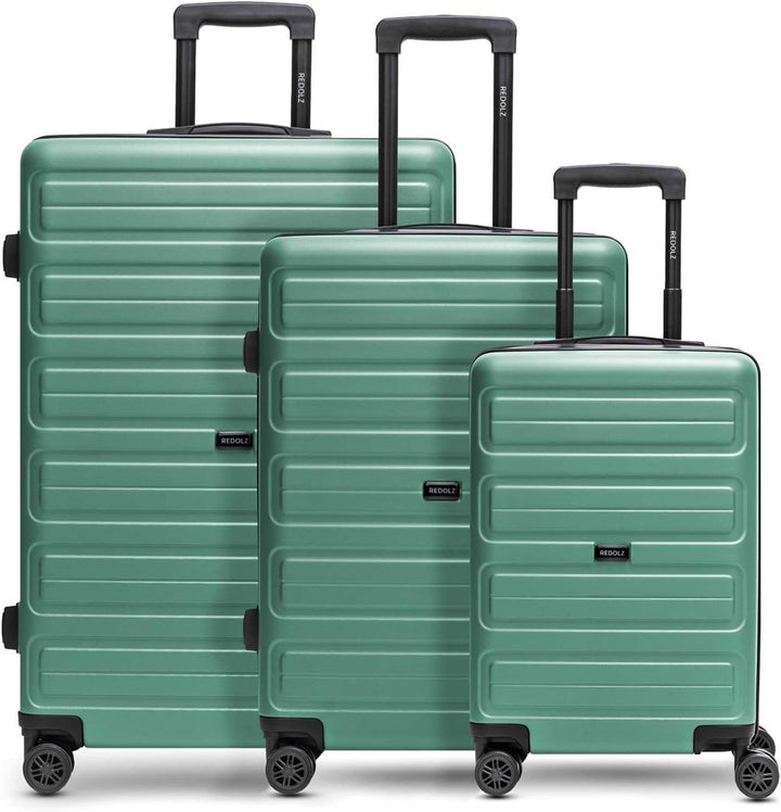 REDOLZ Essentials 08 Hartschalen 3er Koffer-Set Damen/Herren | Leichte Reise-Trolleys - hochwertiges