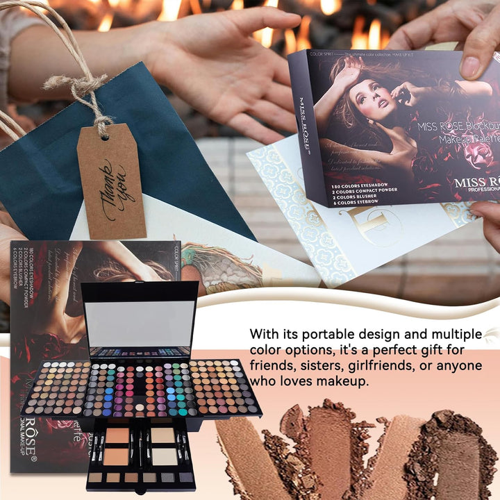 CHSEEO Schmink Geschenkset Make-Up Set Kosmetik Makeup Paletten Schminkkoffer Schminke für Gesicht,