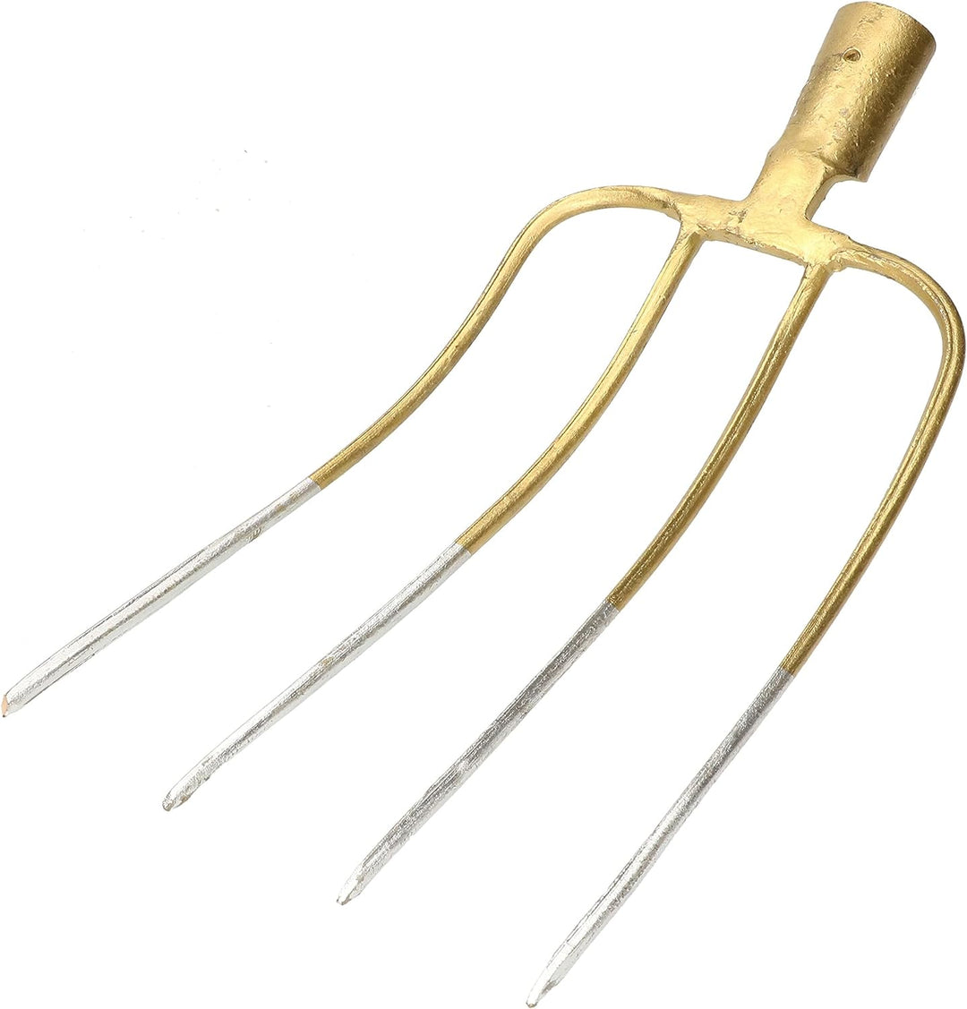 KOTARBAU® Stahlforke mit 4 Zinken für Gartenarbeiten Mistgabel Mistforke