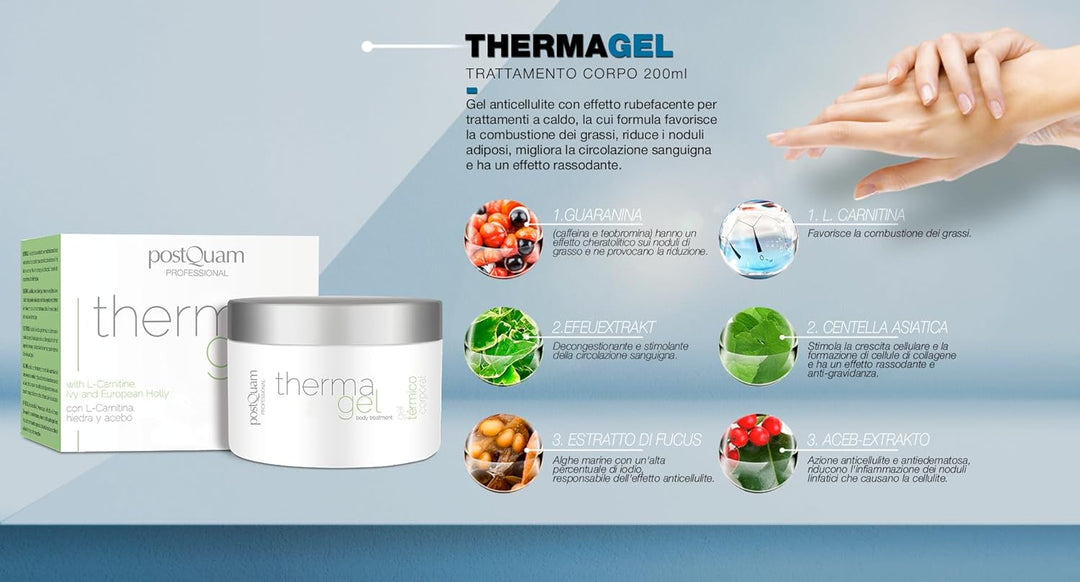 PostQuam - Thermal Anti-Cellulite Gel | Erhalten Sie Straffe Haut mit Wärmeeffekt Cellulite Reducer