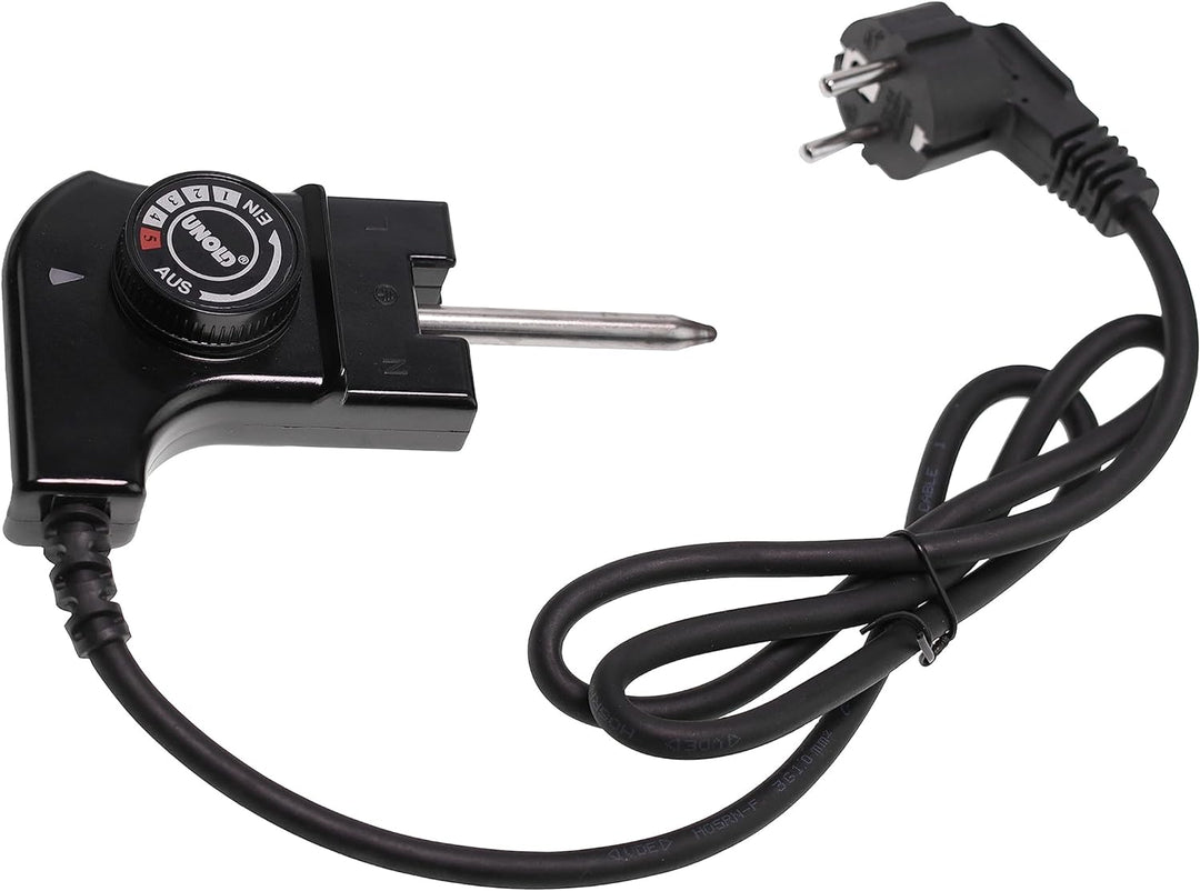 Thermostatstecker komplett kompatibel mit/Ersatzteil für Unold 5853501 Edel 58535 Barbecue-Grill