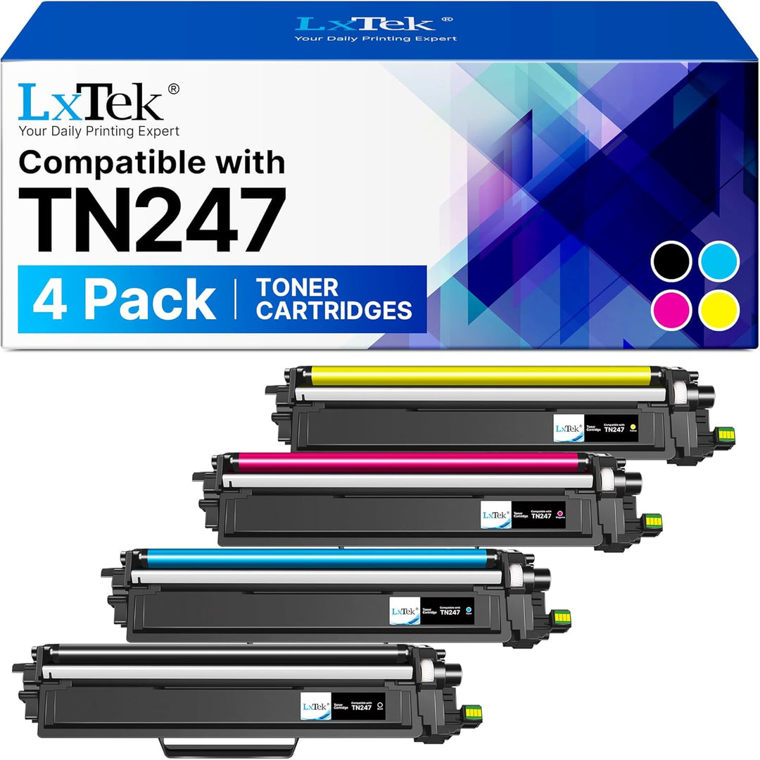 LxTek TN247 TN243CMYK Toner Kompatibel für Brother TN-243CMYK TN-247 TN-243 für Toner Brother MFC L3