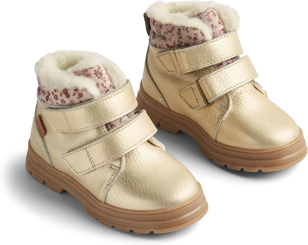 Wheat Kinderschuhe Winterschuhe Dry Klett Tex Junior Grössen Unisex Jungen und Mädchen 80% Leder,20%