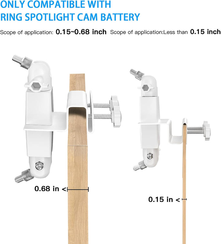 HOLACA 2-in-1 Universal-Dachrinnenhalterung Kamera Halterung Kompatibel mit Spotlight Kamera Plus/Pr
