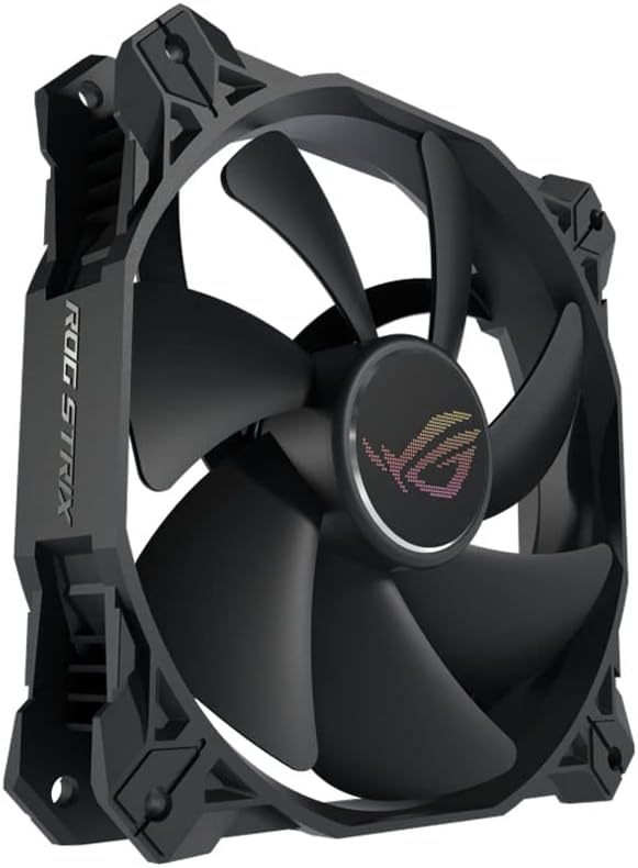 ASUS ROG Strix XF120 4-Pin-PWM-Lüfter (für PC-Gehäuse, Radiatoren oder CPU-Kühler, leise Kühlleistun